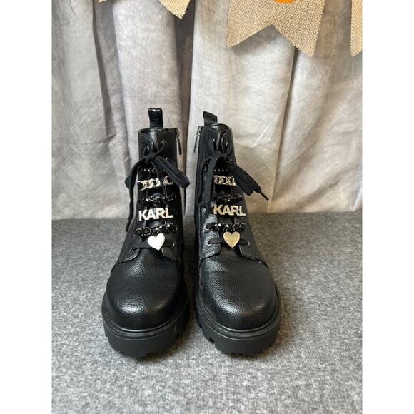 Karl Lagerfeld Shoes - Karl Lagerfeld Paris Women's Everyday Cold Weather Mela Combat Boot 8 M